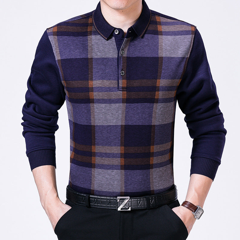 Long-sleeved T-shirt Men's Middle-aged And Elderly Clothes - Enfance-Heureuse