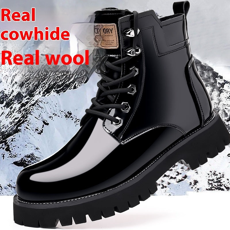 Fall Winter Martin Boots Men's Platform Mid-top - Enfance-Heureuse