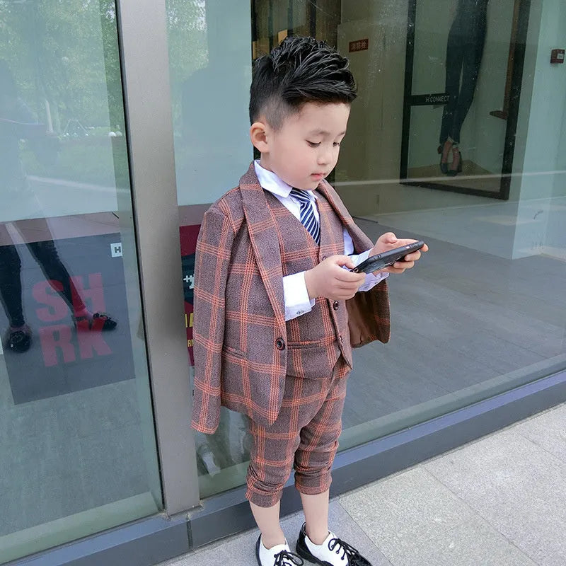 Boys Casual Blazer Pants Set