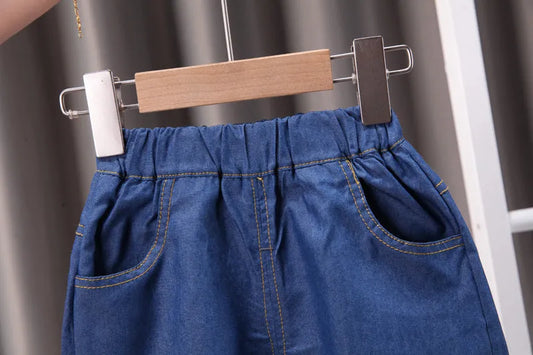 Lapel Short Sleeve Suit Children's Clothing Casual - Enfance-Heureuse