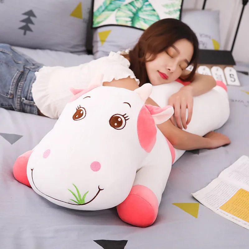 Cow plush toy pillow