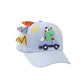 Dinosaur Car Peaked Cap Korean Style Boys And Girls Embroidery - Enfance-Heureuse