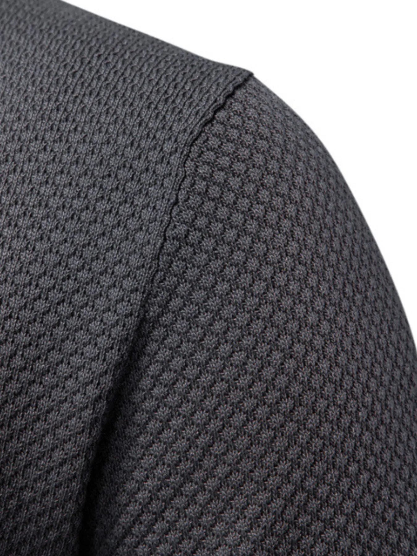 Men's Classic Textured Short Sleeve Polo Shirt - Enfance-Heureuse