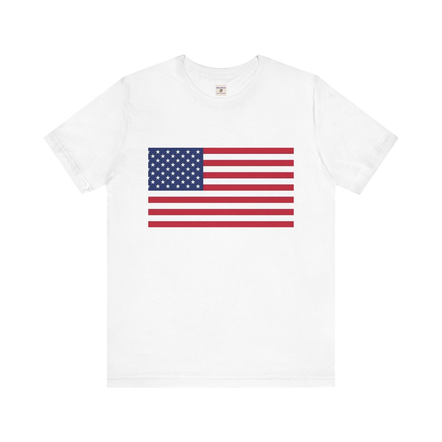 Patriotic Unisex Jersey Short Sleeve Tee - American Flag Design