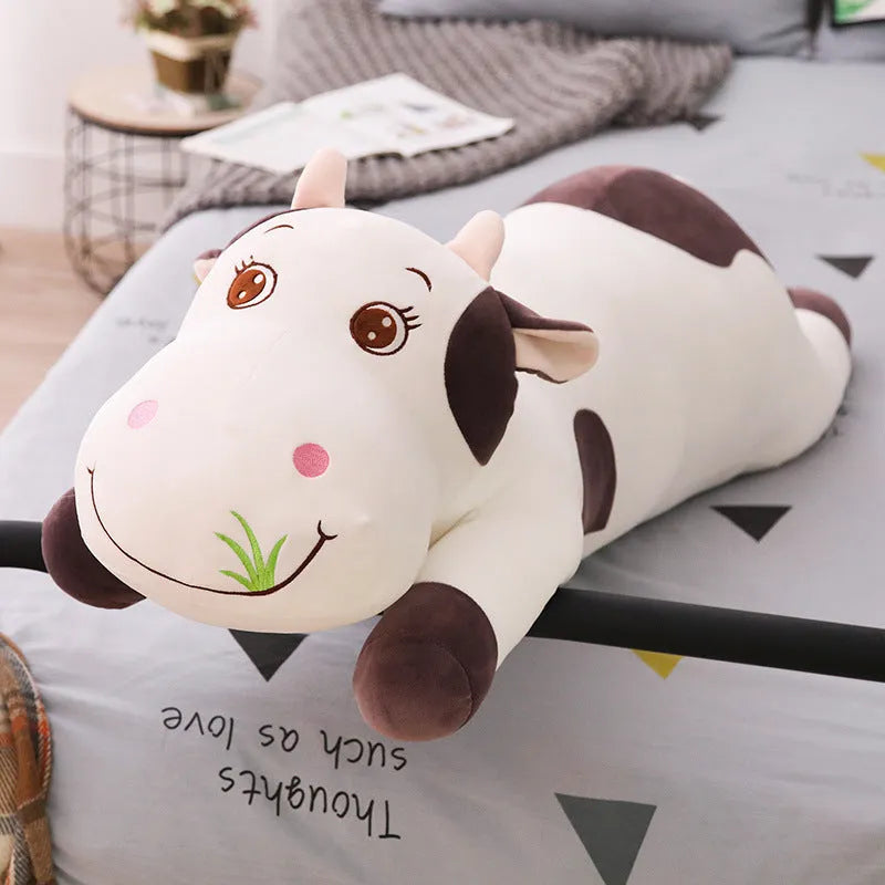 Cow plush toy pillow