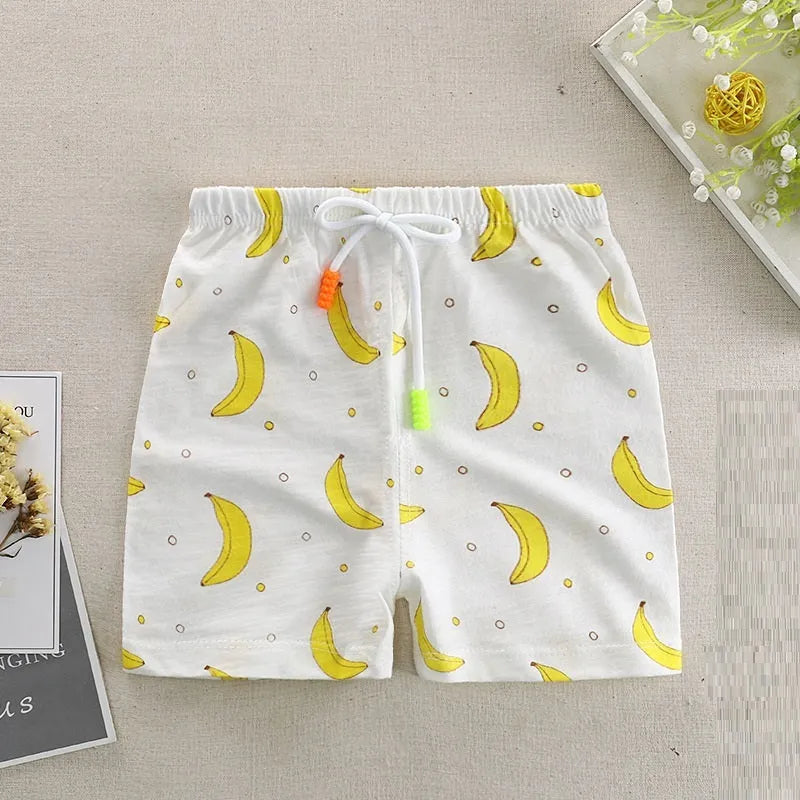 Season New Children's Slub Cotton Casual Shorts