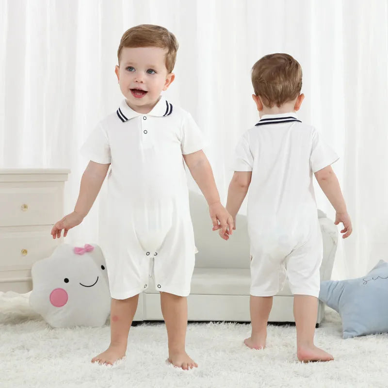 Baby clothes solid color romper