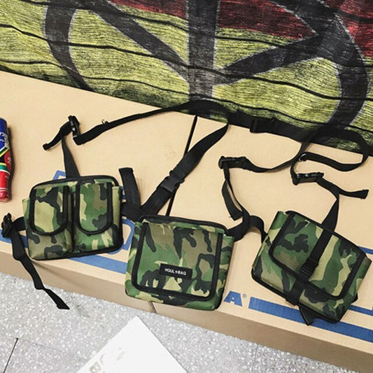 Men Tactical Shoulder Bag Men Tactical Waist Bag Boy Streetwear Functional Waist Packs Waistcoat Male Hip hop Chest Bags 030266 - Enfance-Heureuse