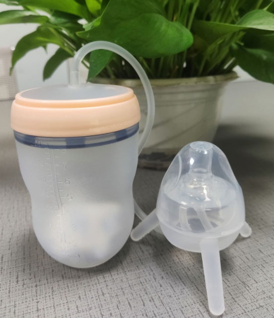 Biberón Taza para niños Entrenamiento para niños Sippy de silicona