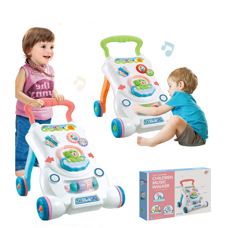 Cochecito para niños con música para ayudar a caminar.