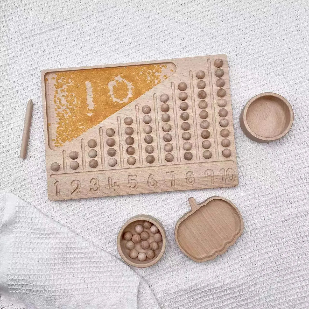 Montessori Log Counting Board Description Teaching Aid