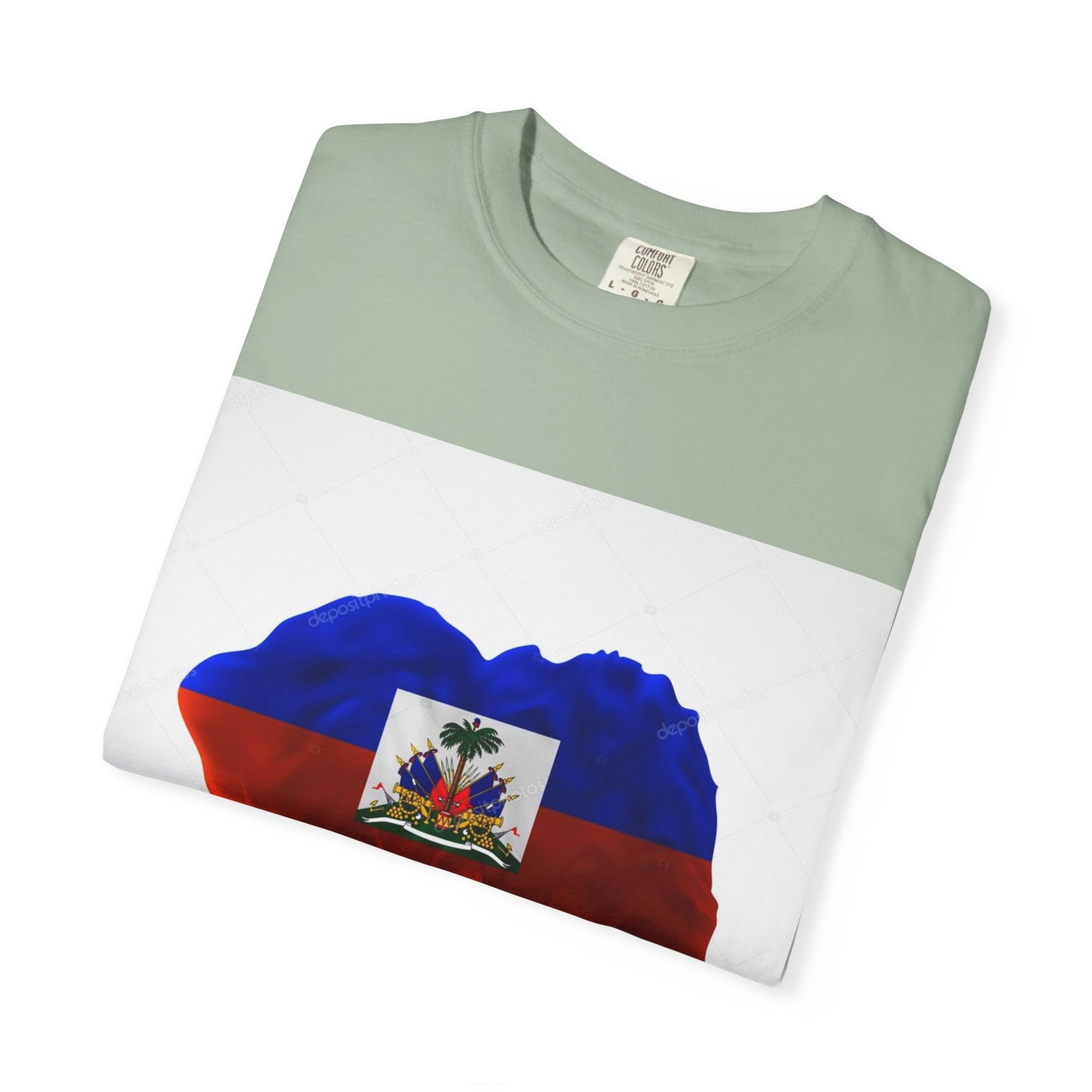 Haiti Flag Drip T-Shirt — Haitian Pride Graphic Tee