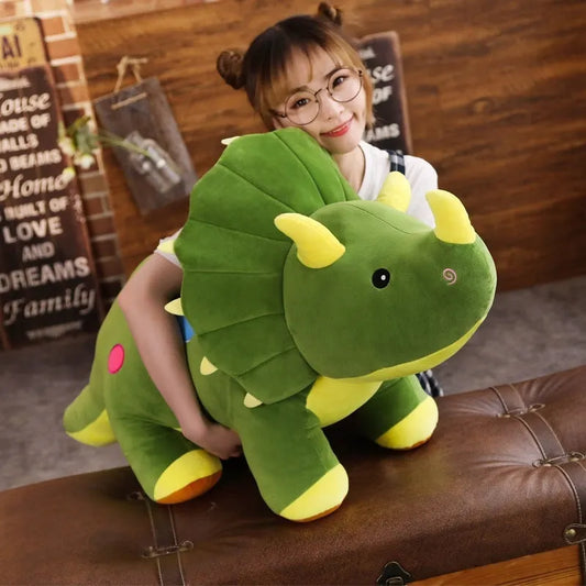 Lindo juguete de peluche de dinosaurio de simulación