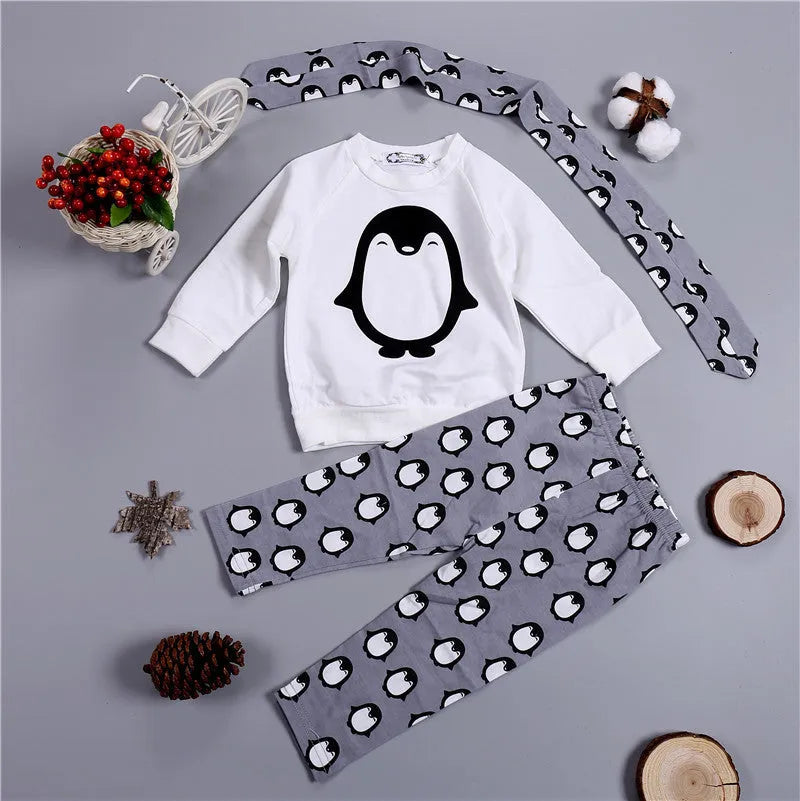 Long Sleeve Baby Girl 3 Pcs Sets