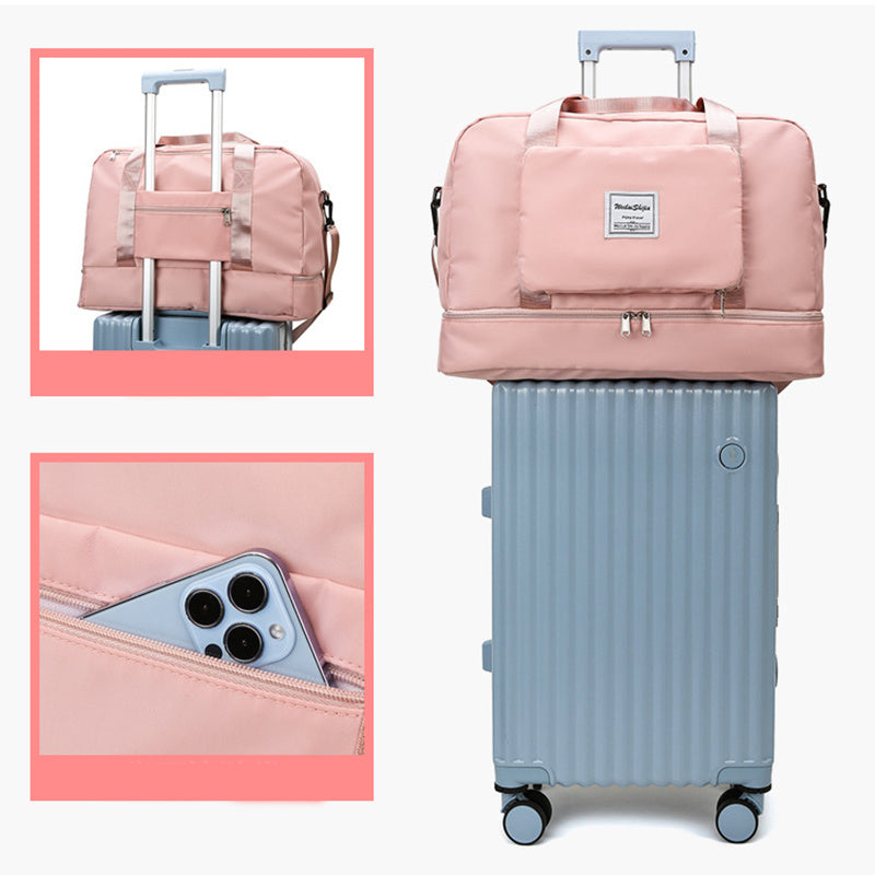 Foldable Travel Duffel Bags Sports Gym Tote Bag Women - Enfance-Heureuse