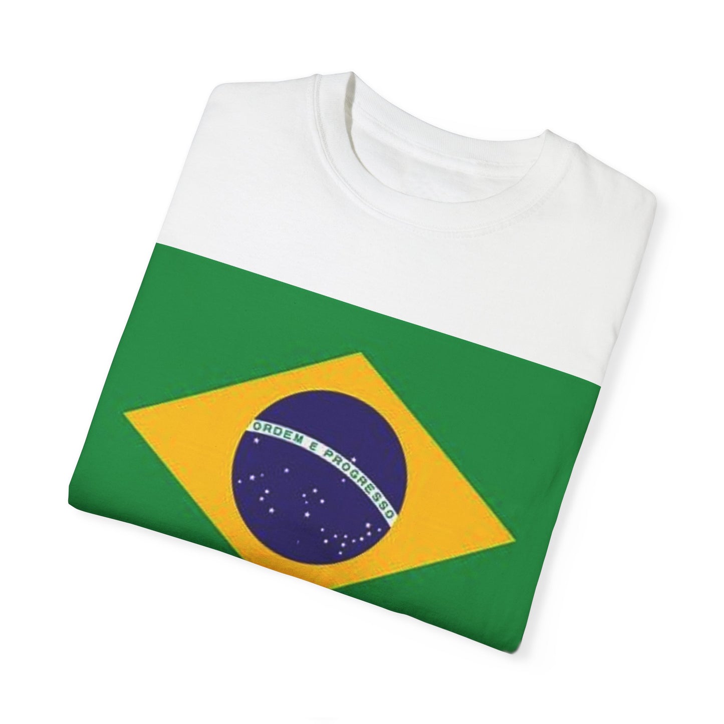 Brazilian Flag Unisex Garment-Dyed T-Shirt - Celebrate Culture and Pride