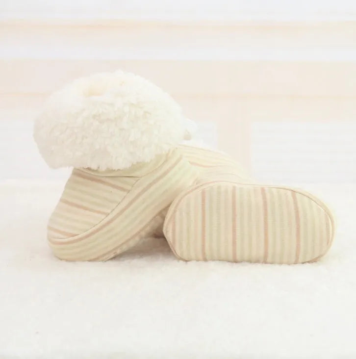 New Style Baby Shoes Infant Soft Sole Shoes for Newborns Baby Winter Keep Warm Print First Walkers Shoes for Baby Kids 