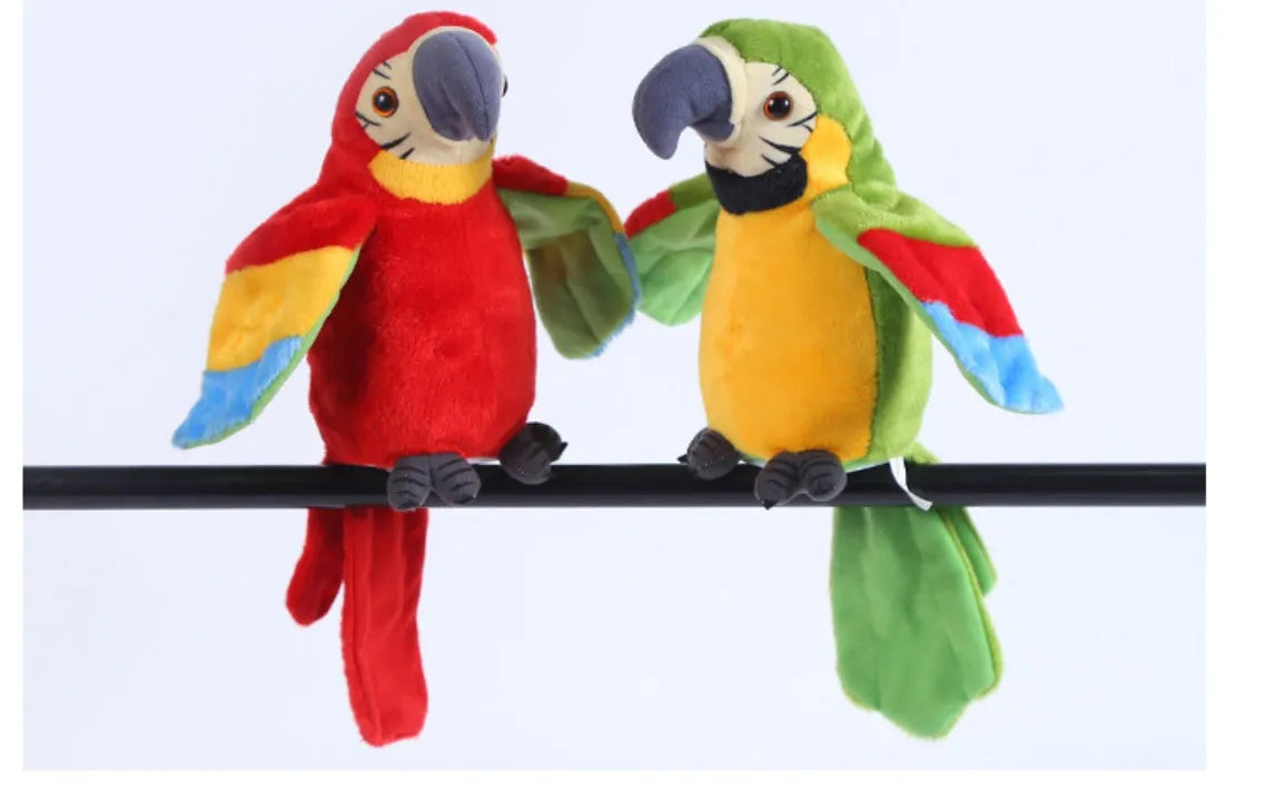 Electric Talking Parrot Plush Toy Cute Speaking Repeats Sheet