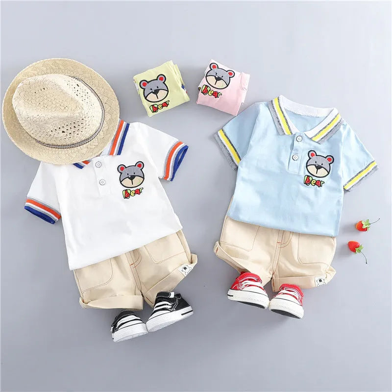 Children's clothing Korean short sleeve suit