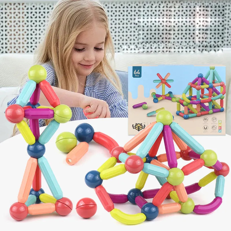 Magnétique Bâton Blocs De Construction Jeu Aimants Enfants Set Enfants Aimants Pour Enfants Magnétique Jouet Briques