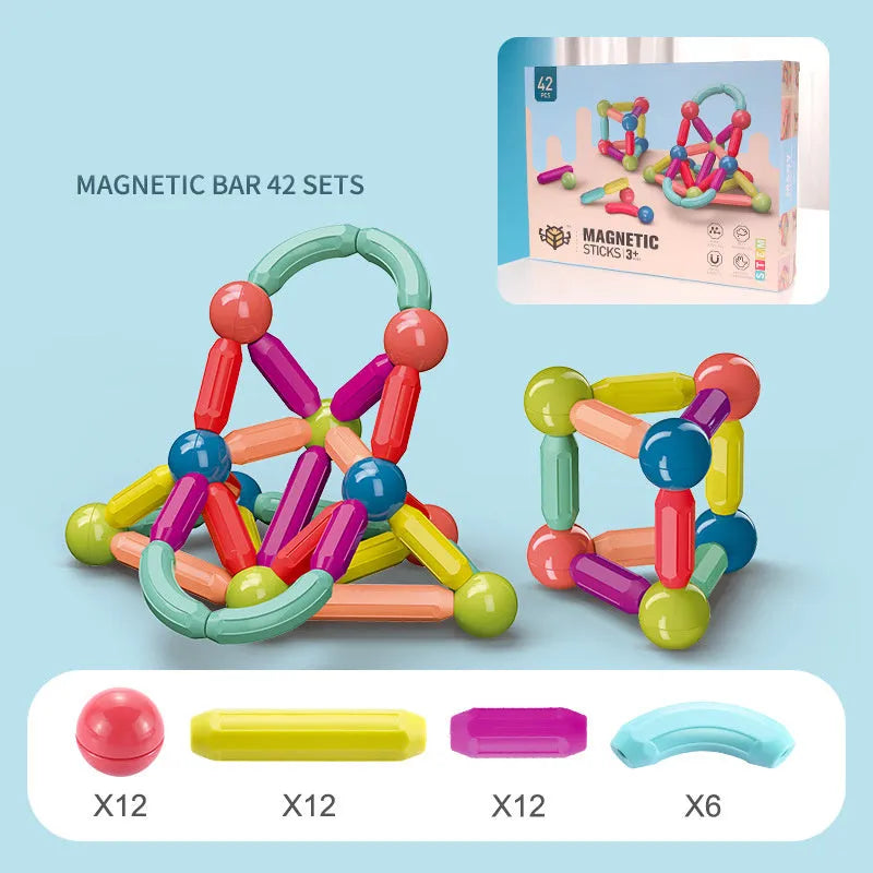 Magnétique Bâton Blocs De Construction Jeu Aimants Enfants Set Enfants Aimants Pour Enfants Magnétique Jouet Briques