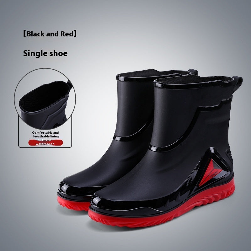 Closed Waterproof Shoes Outdoor Rubber Boots