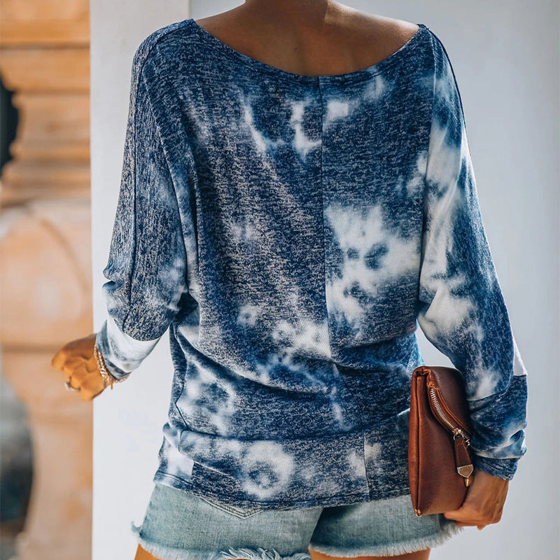 Fashion Printed Round Neck Long Sleeve Casual Suit - Enfance-Heureuse