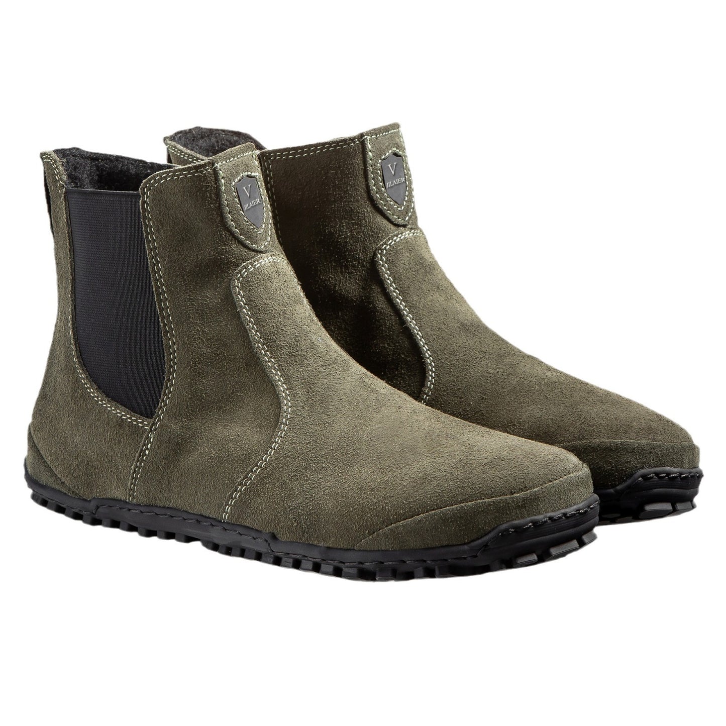 Fashion Men And Women Wear Round Toe Color-blocking Single Boots