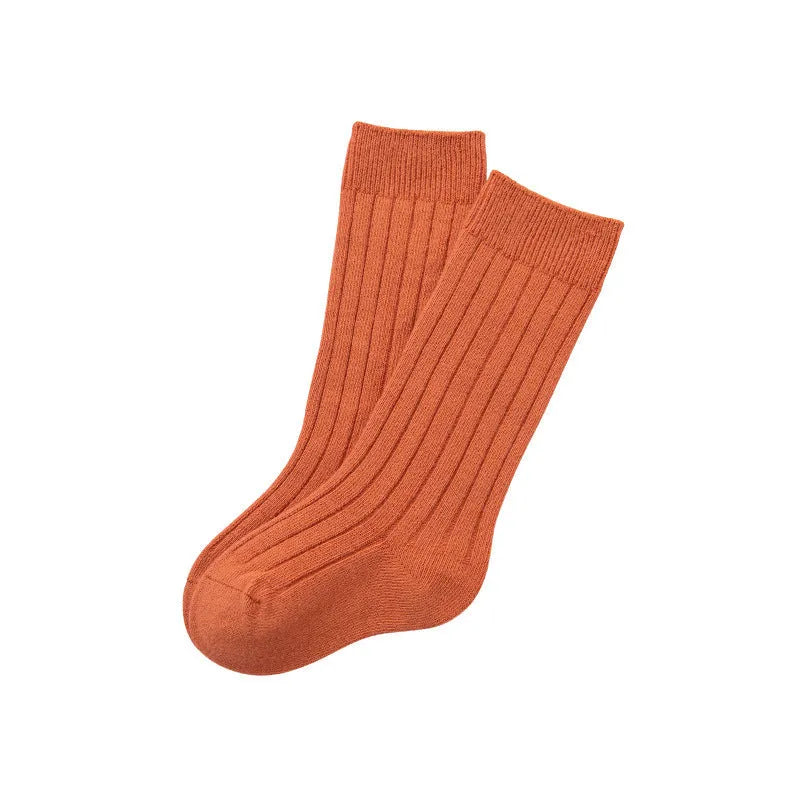 Double Needle Baby Knee Length Socks - Enfance-Heureuse