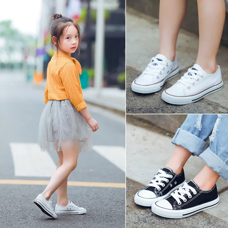 New canvas shoes children sneakers 