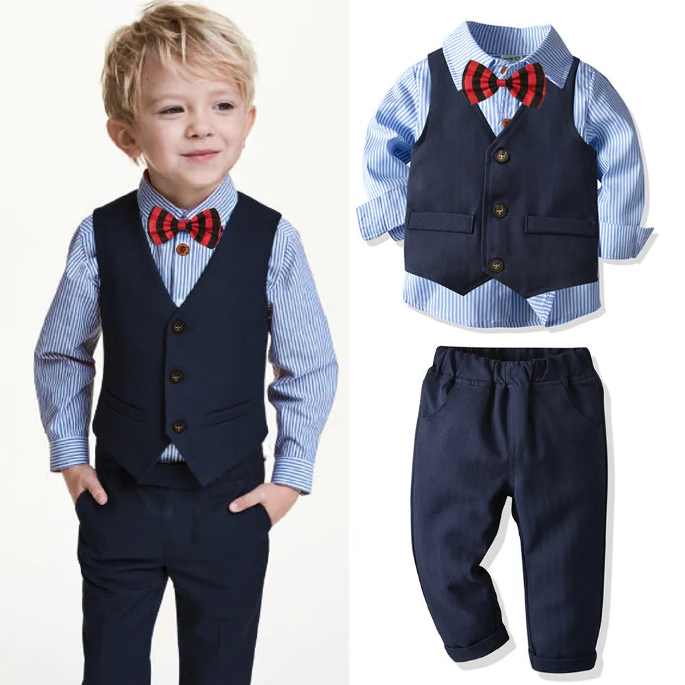 Boys' dress suit British gentleman four-piece suit