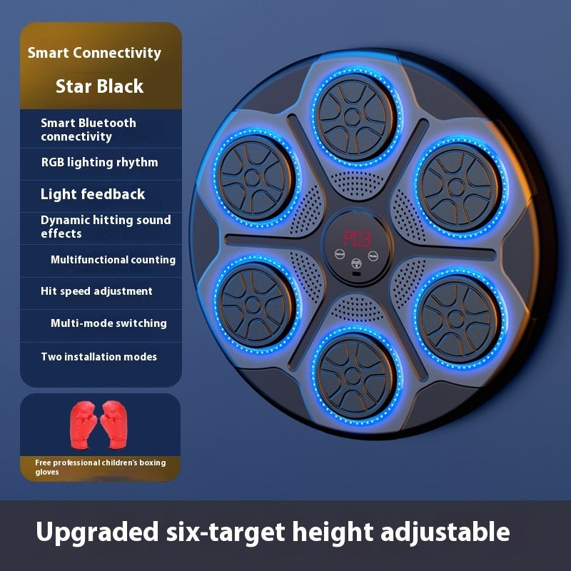 Music Boxing Machine Household With RGB Light Bluetooth-compatible Adults Mode Speed Adjustable For Indoor Kickboxing Karate Fitness Home - Enfance-Heureuse