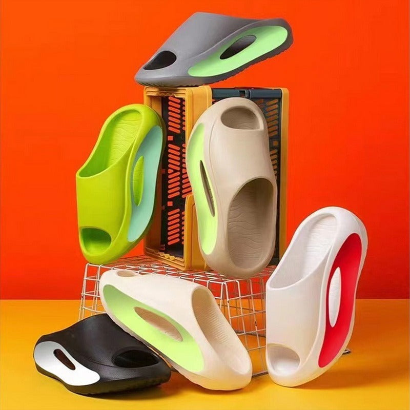 Ins Slippers Women Men Peep Toe Slipper Summer Hollow Unisex Sports Beach Shoes - Enfance-Heureuse