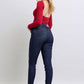 Judy Blue Full Size Heart Shaped Back Pockets Skinny Jeans - Enfance-Heureuse