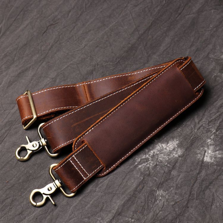 Men's Leather Hand Travel One Shoulder Crossbody Duffel Bag - Enfance-Heureuse