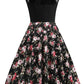 Lace Stitching Sleeveless Hot-selling Floral-print Retro Dress - Enfance-Heureuse