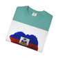 Haiti Flag Drip T-Shirt — Haitian Pride Graphic Tee