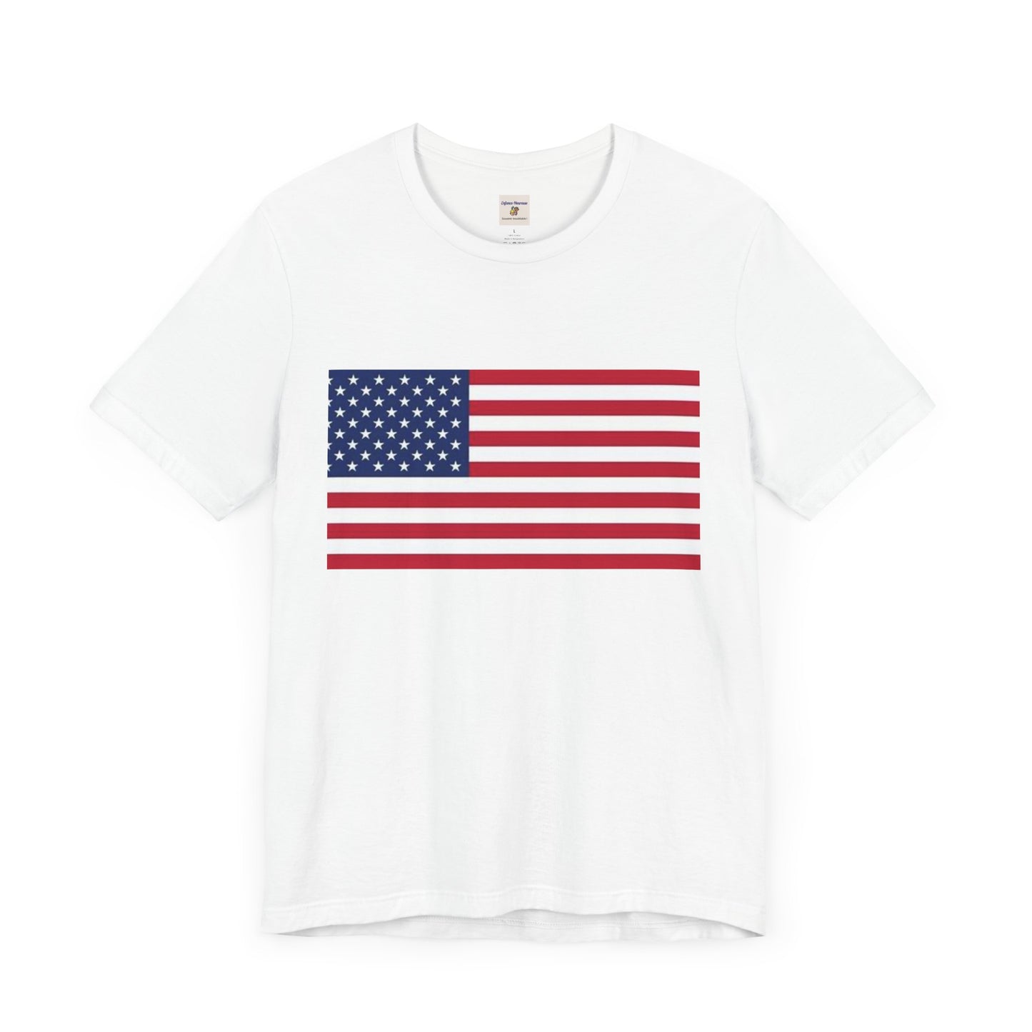 Patriotic Unisex Jersey Short Sleeve Tee - American Flag Design