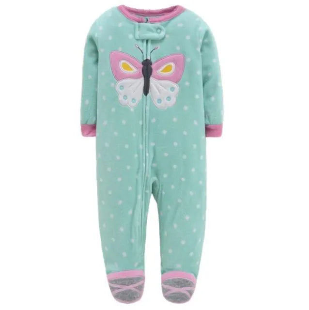 Spring baby girl clothes kids soft fleece rompers children