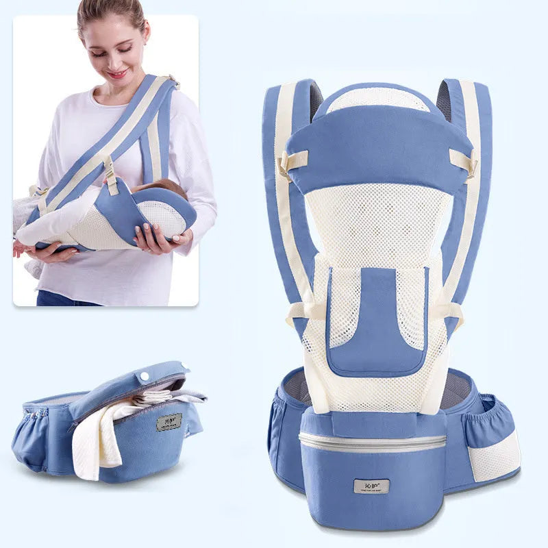 Portabebés ergonómico, asiento de cadera para bebé, portabebés 3 en 1, frontal, ergonómico, canguro, portabebés