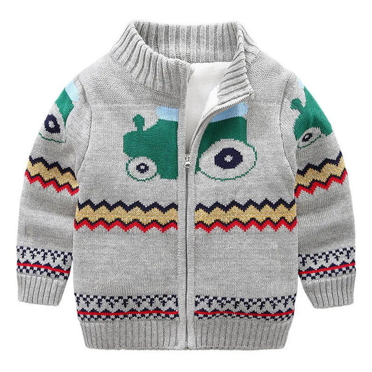 Cardigan en tricot épais pour enfants - Enfance-Heureuse