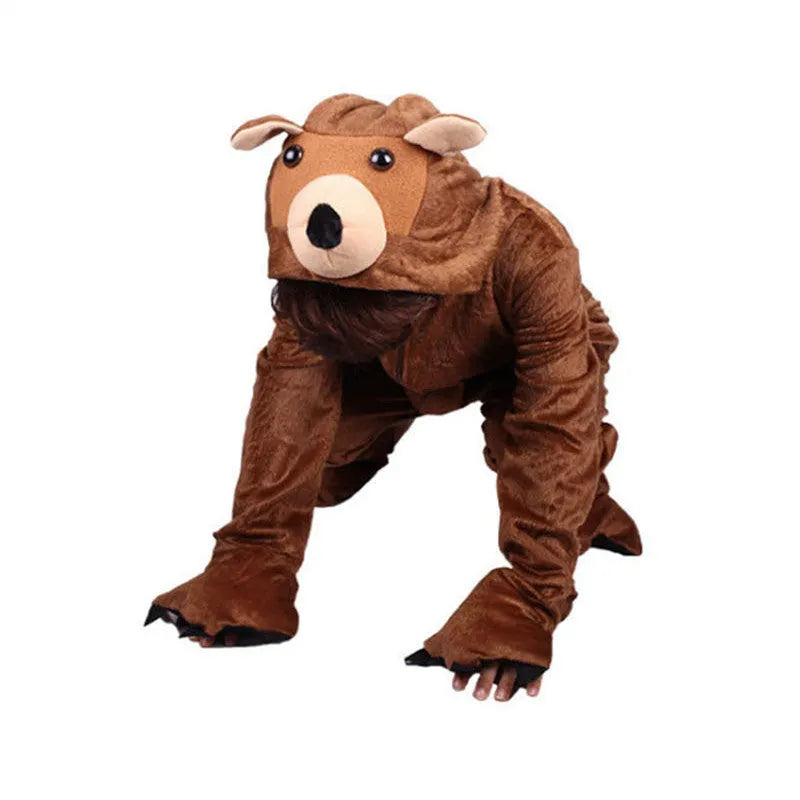 Children's Animal Brown Bear Modeling Costume Props