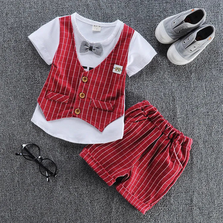 Children's Clothing Vest Short-Sleeved Suit New Summer Children's Children's Suit