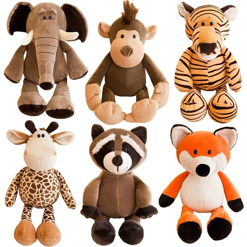 Jouets en peluche animaux de la Jungle