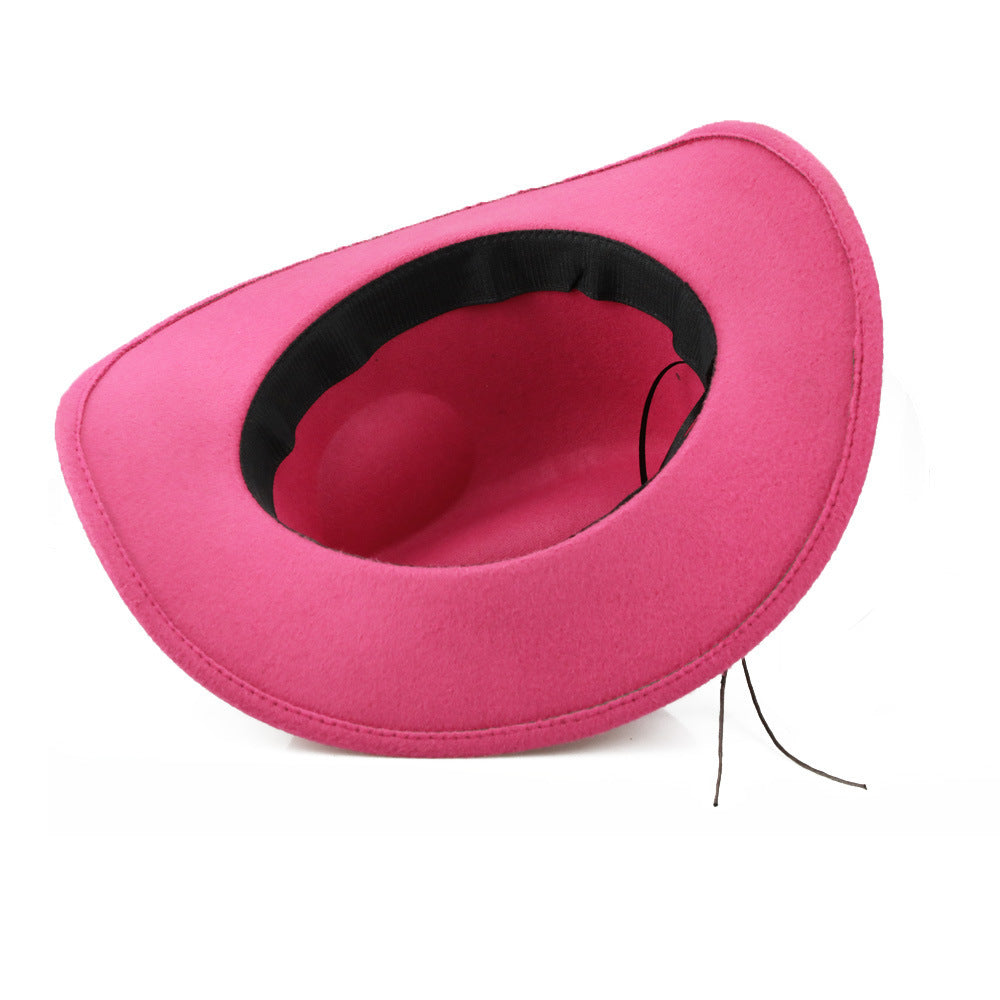 Sombrero de mezclilla de lana vendedor caliente de la personalidad de la moda