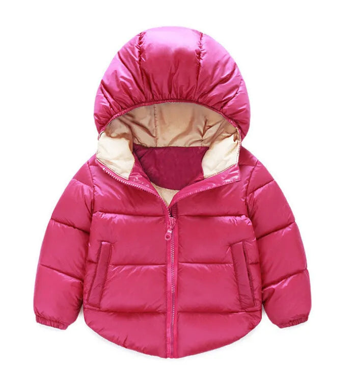 Ropa de invierno para niños Chaqueta de plumón informal acolchada de algodón