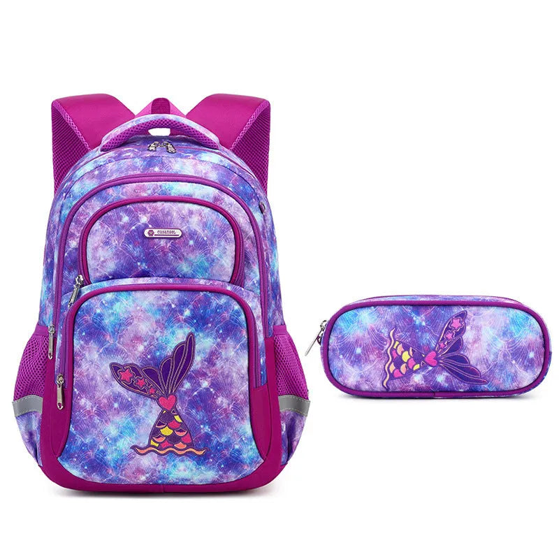 Primary School Student Schoolbag Boys Stylish And Lightweight Grade 1-3 Children Backpack