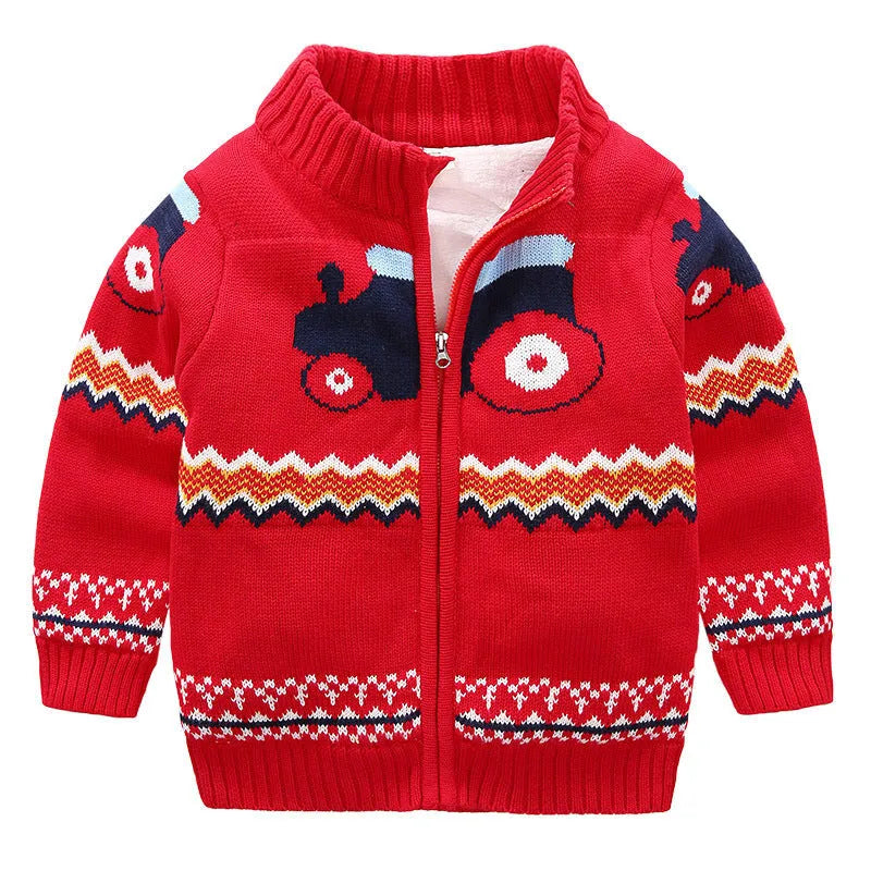 Cardigan en tricot épais pour enfants