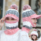 Women's plush thick woolen hat earmuffs