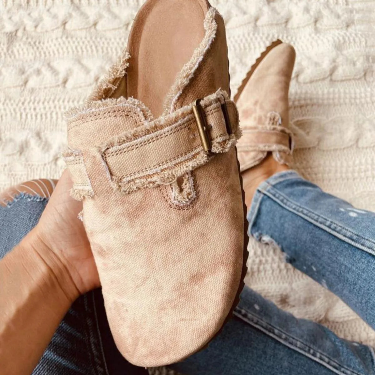 Round Toe Flats Loafers - Enfance-Heureuse